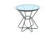 Couchtisch >1032< in Schwarz, Metall - 55x55x51x55cm (LxBxHxD)