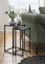Beistelltisch >1080< in Schwarz, Aluminium -...