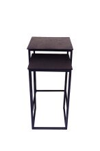 Beistelltisch >1080< in Schwarz, Aluminium - 30x51,5x30cm (BxHxT)