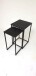 Beistelltisch >1080< in Schwarz, Aluminium - 30x51,5x30cm (BxHxT)