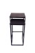 Beistelltisch >1080< in Schwarz, Aluminium - 30x51,5x30cm (BxHxT)