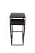 Beistelltisch >1080< in Schwarz, Aluminium - 30x51,5x30cm (BxHxT)