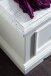 Sitzbank >OPUS< in weiß/ withe sanded, Recycle-Kiefer massiv - 120x40x45 (BxHxT)