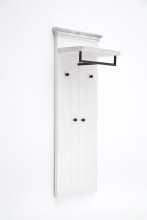 Garderobe >OPUS< in weiß/ withe sanded -...