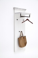 Garderobe >OPUS< in weiß/ withe sanded -...