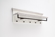 Garderobe >OPUS< in weiß/ withe sanded -...