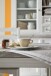 Esstisch >OPUS< in weiß/ withe sanded - 140x79x90 (BxHxT)