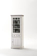 Vitrine >OPUS< in Kiefer weiß/ withe sanded,...