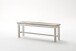 Sitzbank >OPUS< in Kiefer weiß/ withe sanded, Recycle - 140x49x35cm (BxHxT)