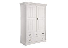Wäscheschrank >SZ-0132< in weiß -...