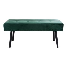 Sitzbank >Skiby< in Grün, Velour - 100x44x35cm...