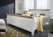 Bett >SZ-0132< in weiß - 147x99x223 (BxHxT)