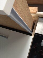 Unterschrank >Ailina< in Sonoma-Eiche / weiß, Holzwerkstoff - 50x90x60cm (BxHxT)