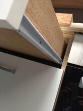 Unterschrank >Ailina< in Sonoma-Eiche / weiß, Holzwerkstoff - 100x90x60 (BxHxT)