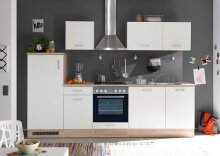 Unterschrank >Ailina< in Sonoma-Eiche / weiß, Holzwerkstoff - 60x90x60cm (BxHxT)