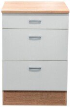 Unterschrank >Ailina< in Sonoma-Eiche / weiß,...