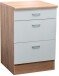 Unterschrank >Ailina< in Sonoma-Eiche / weiß, Holzwerkstoff - 60x90x60cm (BxHxT)