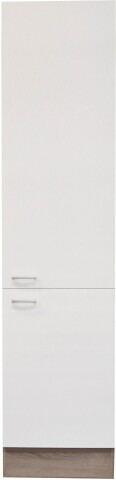 Vorratsschrank >Ailina< in Sonoma-Eiche / weiß - 50x211x56 (BxHxT)
