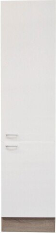 Vorratsschrank >Ailina< in Sonoma-Eiche / weiß - 50x211x56 (BxHxT)