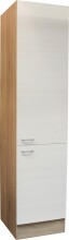 Vorratsschrank >Ailina< in Sonoma-Eiche / weiß - 50x211x56 (BxHxT)