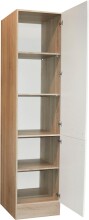 Vorratsschrank >Ailina< in Sonoma-Eiche / weiß - 50x211x56 (BxHxT)