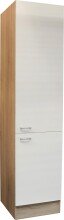 Vorratsschrank >Ailina< in Sonoma-Eiche / weiß - 50x211x56 (BxHxT)