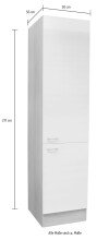 Vorratsschrank >Ailina< in Sonoma-Eiche / weiß - 50x211x56 (BxHxT)