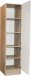 Vorratsschrank >Ailina< in Sonoma-Eiche / weiß - 50x211x56 (BxHxT)