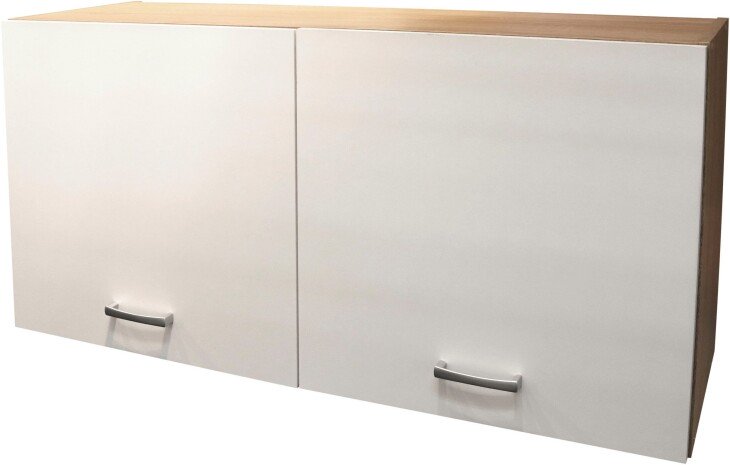 Hängeschrank >Ailina< in Sonoma-Eiche / weiß, Holzwerkstoff - 100x50x31 (BxHxT)