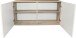 Hängeschrank >Ailina< in Sonoma-Eiche / weiß, Holzwerkstoff - 100x50x31 (BxHxT)