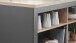 Kochinsel >Benedicto< in anthrazit / Sonoma-Eiche - 138x90x75 (BxHxT)