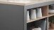 Kochinsel >Benedicto< in anthrazit / Sonoma-Eiche - 138x90x75 (BxHxT)