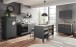 Unterschrank >Benedicto< in anthrazit / Sonoma-Eiche - 100x90x60 (BxHxT)