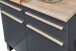 Unterschrank >Benedicto< in anthrazit / Sonoma-Eiche - 100x90x60 (BxHxT)