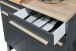 Unterschrank >Benedicto< in anthrazit / Sonoma-Eiche - 100x90x60 (BxHxT)