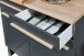 Unterschrank >Benedicto< in anthrazit / Sonoma-Eiche - 100x90x60 (BxHxT)