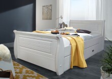 Bett >SZ-0132< in weiß - 107x0,9x223 (BxHxT)