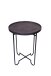 Beistelltisch >1084< in Schwarz, Aluminium Guss - 45x45cm (BxH)