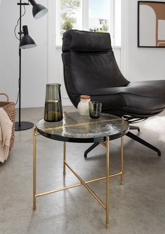 Beistelltisch >1095< in Eisoptik Unikate, Eisen - 55x55cm (HxD)