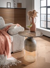 Beistelltisch >1108< in Tischplatte aus Marmor (...