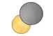 Beistelltisch >1122< in Gold / Anthrazit, Aluminiumguss - 46x61cm (HxD)