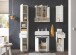 Badezimmer-Set >Burke< in weiß, Holzwerkstoff - 166x196x33cm (BxHxT)
