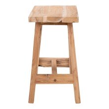 Hocker >Barcelona< in natur, Teak - 50x45x25cm (BxHxT)