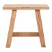Hocker >Barcelona< in Braun, Teak - 50x45x25cm (BxHxT)