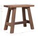 Hocker >Barcelona< in Braun, Teak - 50x45x25cm (BxHxT)