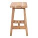 Hocker >Barcelona< in natur, Teak - 50x45x25cm (BxHxT)