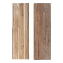 Sitzbank >Barcelona< in Braun, Teak - 90x45x25cm (BxHxT)