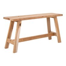 Sitzbank >Barcelona< in Braun, Teak - 90x45x25cm...