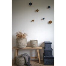 Sitzbank >Barcelona< in Natur, Teak - 90x45x25cm (BxHxT)