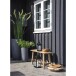 Sitzbank >Barcelona< in Braun, Teak - 90x45x25cm (BxHxT)